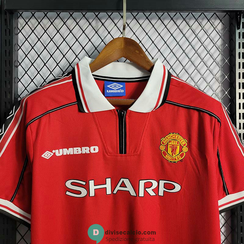 Maglia Manchester United Retro Gara Home 1998/1999