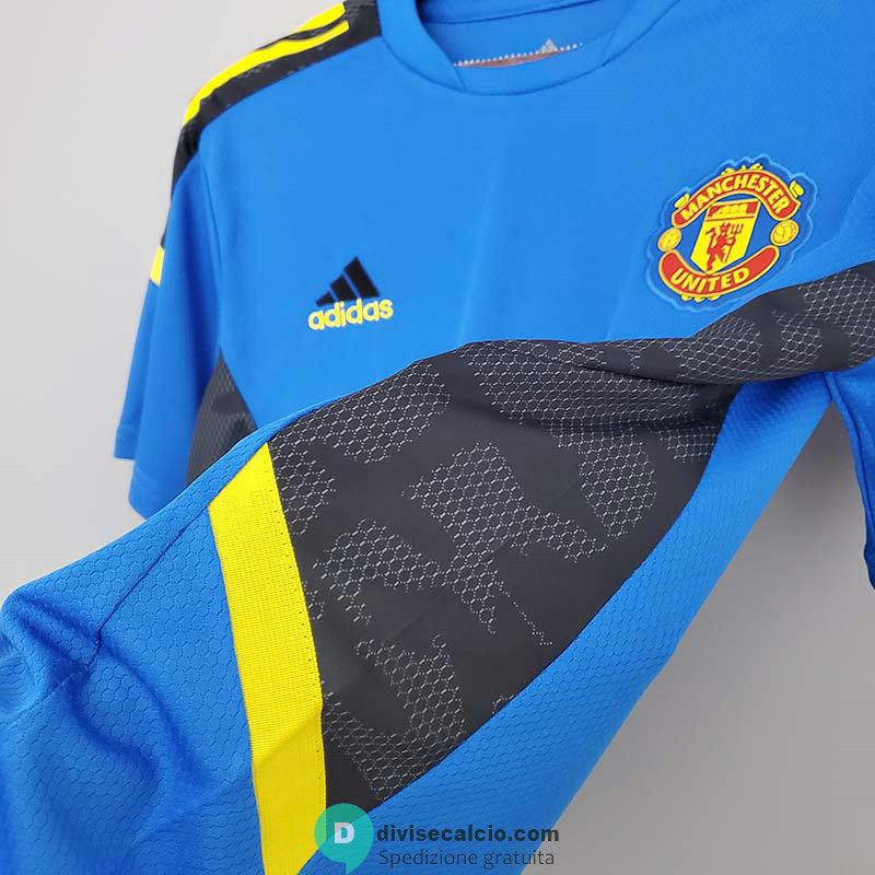 Maglia Manchester United Training Blue IV 2021/2022