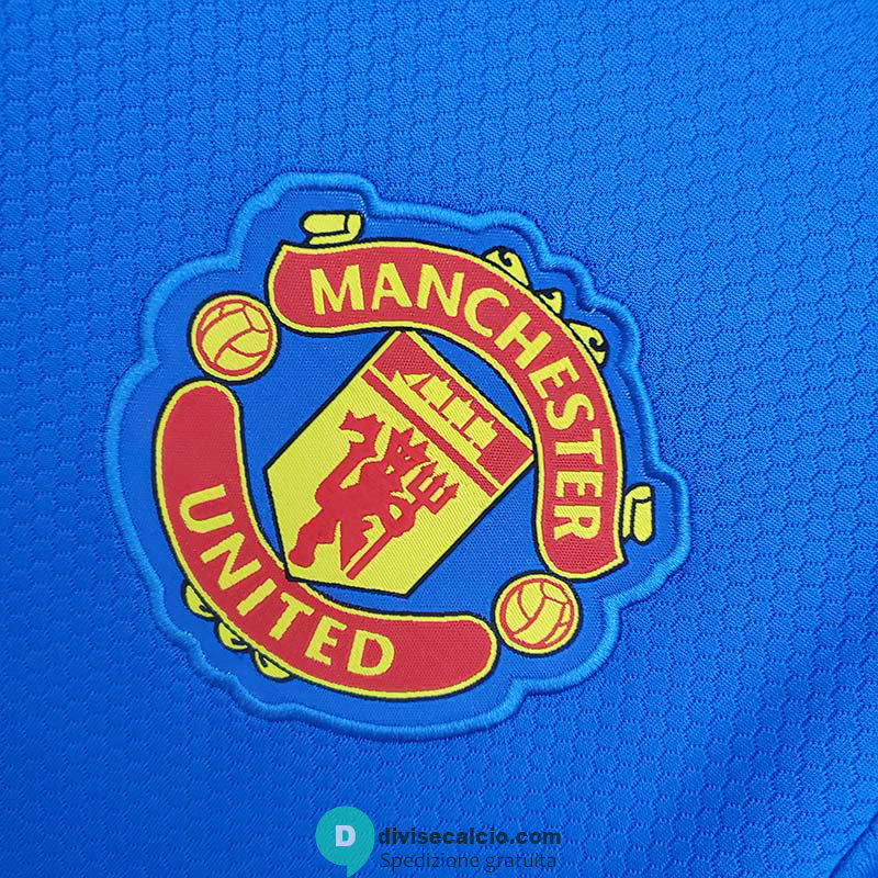 Maglia Manchester United Training Blue IV 2021/2022