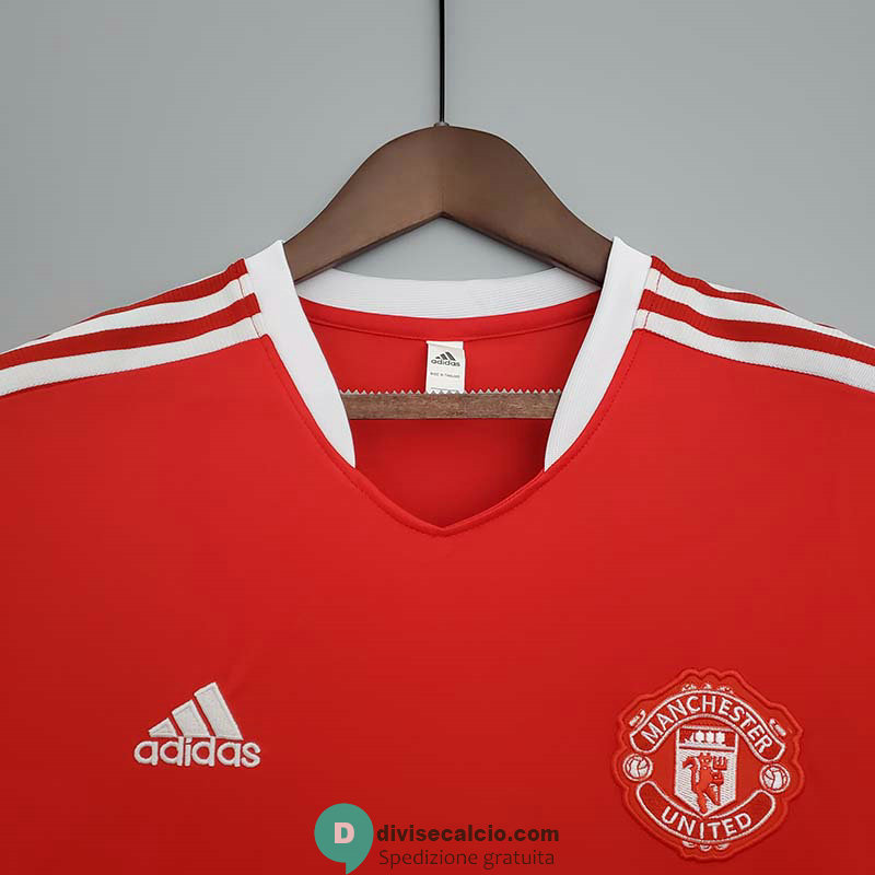 Maglia Manchester United Training Red IV 2021/2022