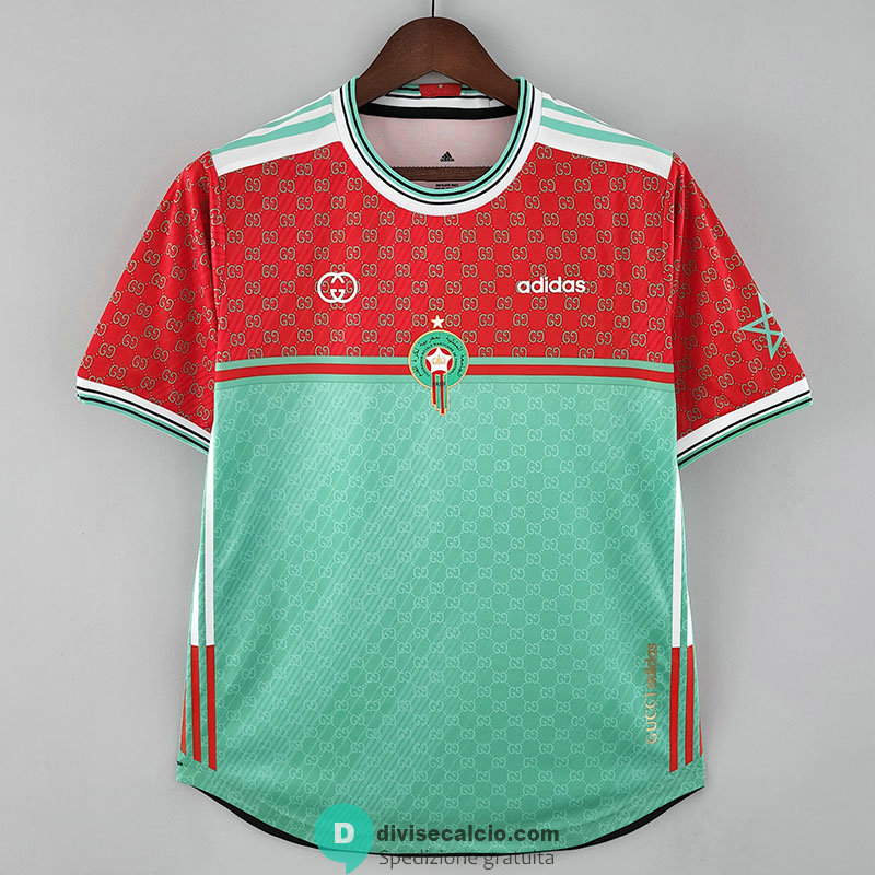 Maglia Marocco x Gucci Special Edition Green 2022/2023