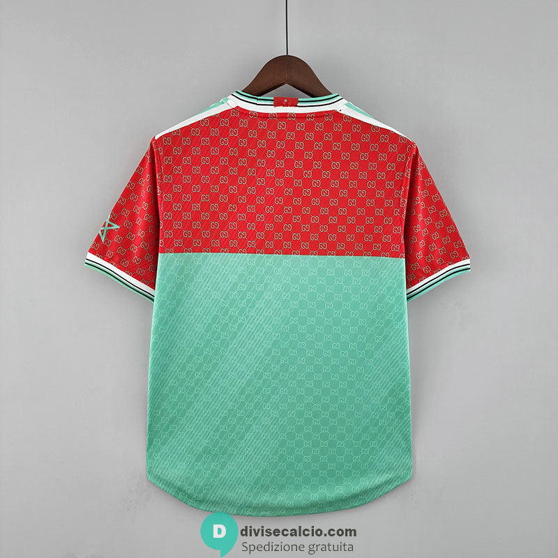 Maglia Marocco x Gucci Special Edition Green 2022/2023