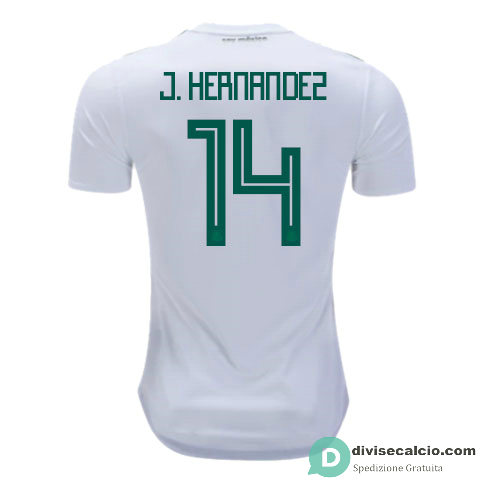 Maglia Messico Gara Away 14#J.HERNANDEZ 2018