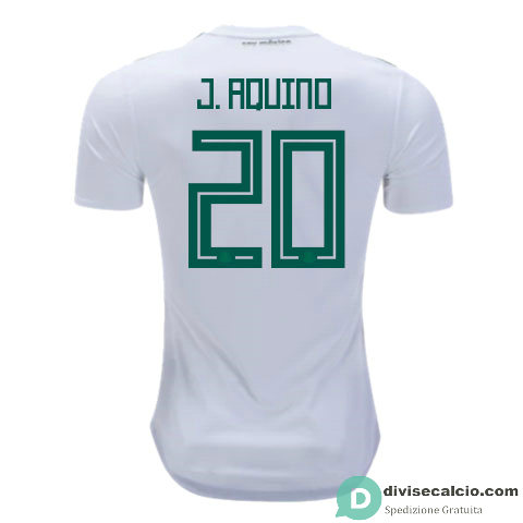 Maglia Messico Gara Away 20#J.AQUINO 2018