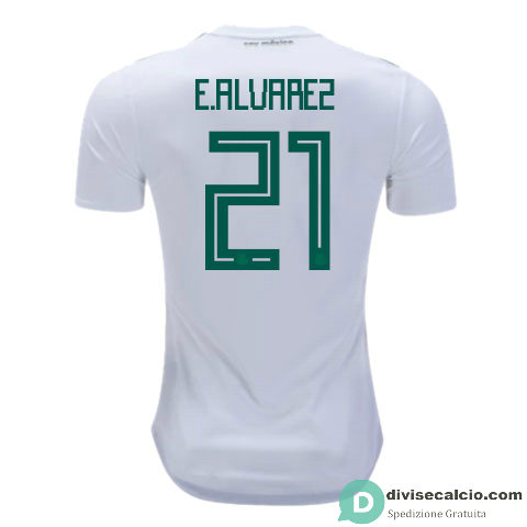 Maglia Messico Gara Away 21#E.ALVAREZ 2018