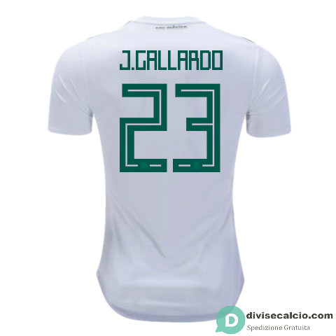 Maglia Messico Gara Away 23#J.GALLARDO 2018