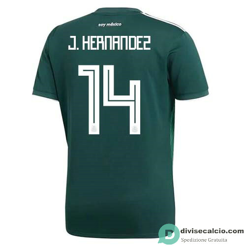 Maglia Messico Gara Home 14#J.HERNANDEZ 2018