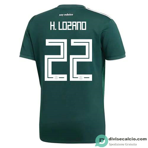 Maglia Messico Gara Home 22#H.LOZANO 2018