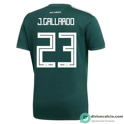 Maglia Messico Gara Home 23#J.GALLARDO 2018