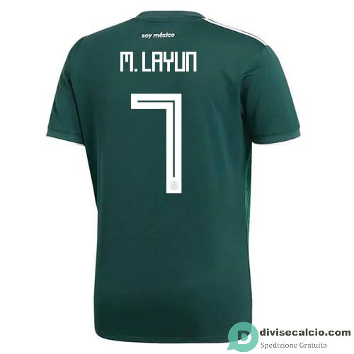 Maglia Messico Gara Home 7#M.LAYUN 2018