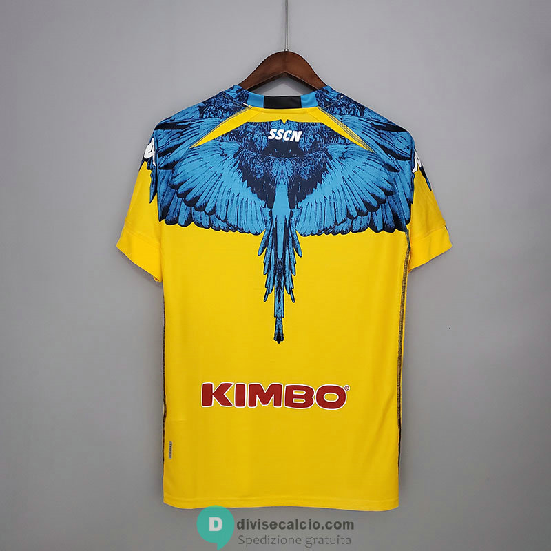 Maglia Napoli Kappa x Marcelo Burlon Yellow 2021/2022