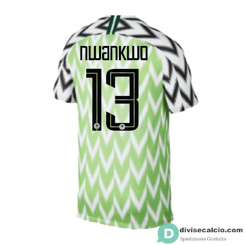 Maglia Nigeria Gara Home 13#NWANKWO 2018