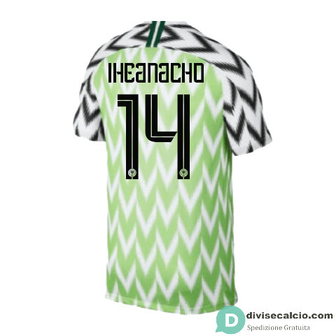 Maglia Nigeria Gara Home 14#IHEANACHO 2018