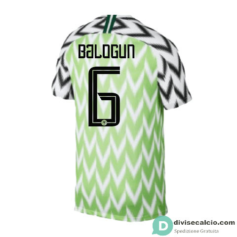 Maglia Nigeria Gara Home 6#BALOGUN 2018