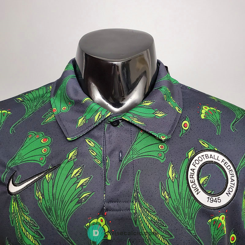 Maglia Nigeria Polo Black Green 2020/2021