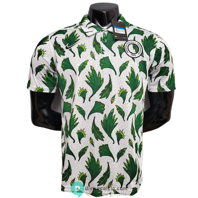 Maglia Nigeria Polo White Green 2020/2021