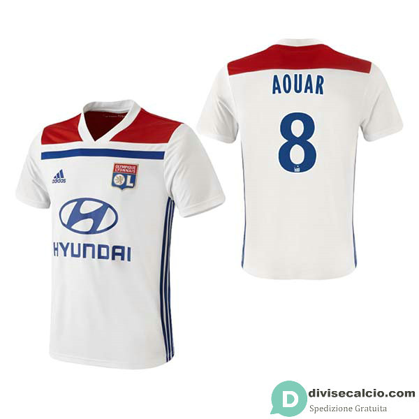 Maglia Olympique Lyonnais Gara Home 8#AOUAR 2018-2019