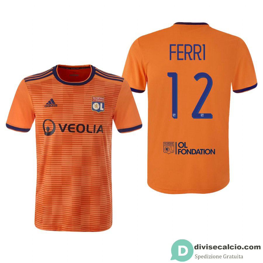 Maglia Olympique Lyonnais Gara Third 12#FERRI 2018-2019