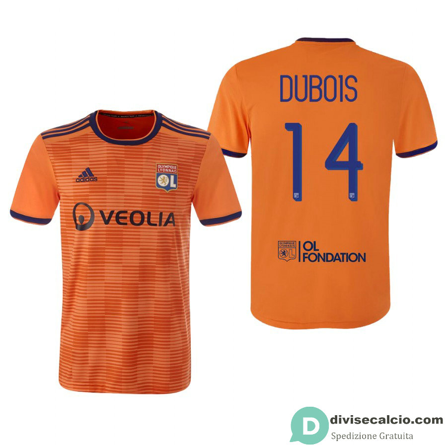 Maglia Olympique Lyonnais Gara Third 14#DUBOIS 2018-2019