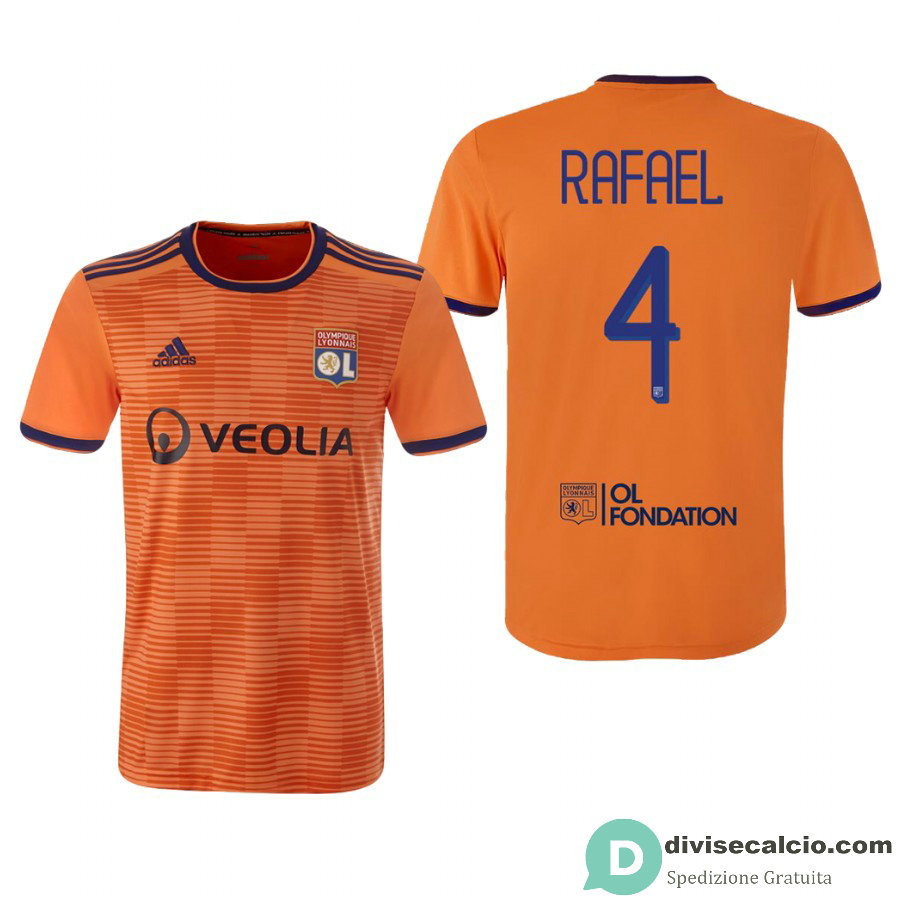 Maglia Olympique Lyonnais Gara Third 4#RAFAEL 2018-2019