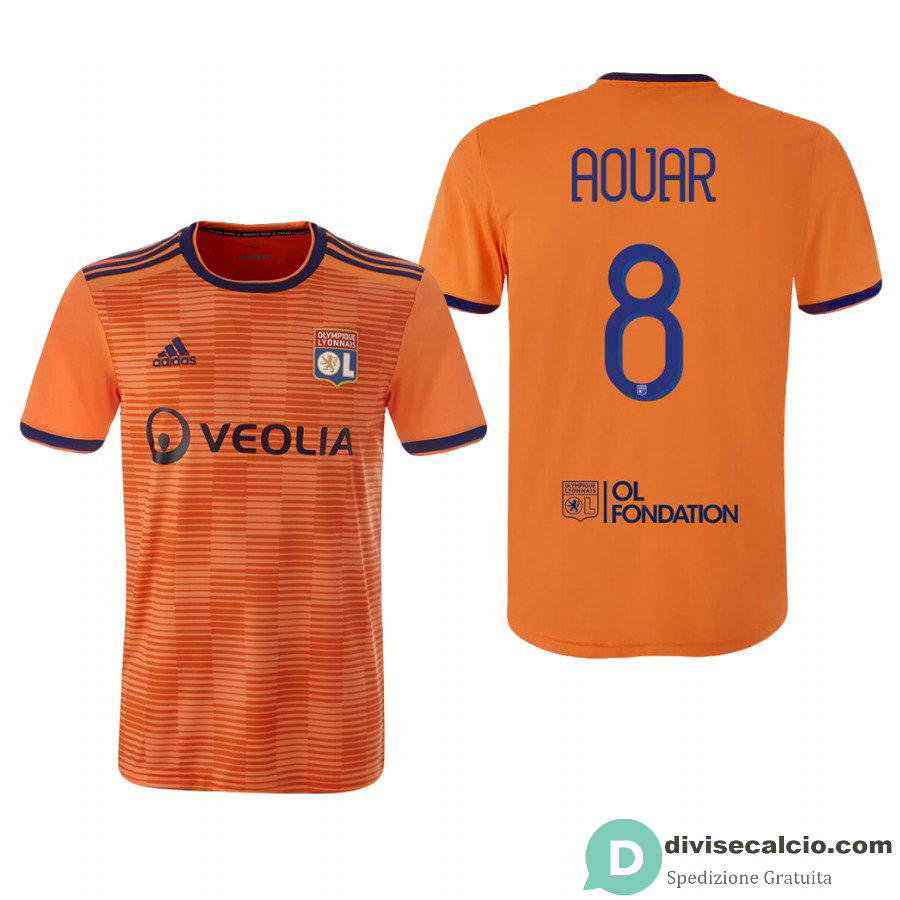 Maglia Olympique Lyonnais Gara Third 8#AOUAR 2018-2019