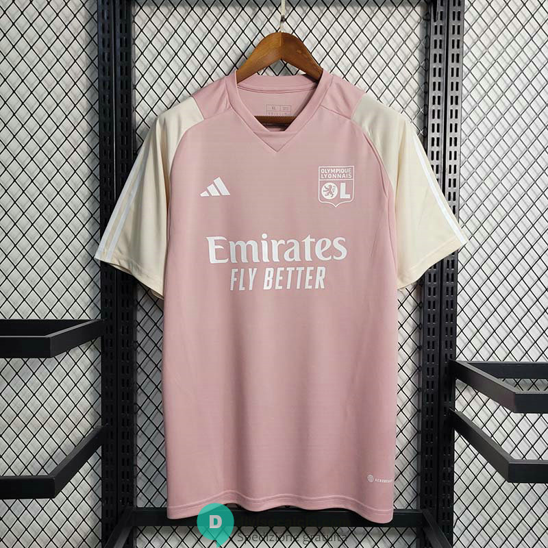 Maglia Olympique Lyonnais Training Suit Pink I 2023/2024