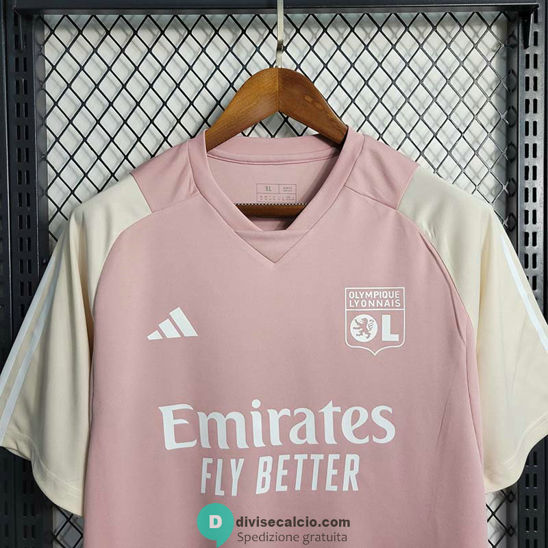 Maglia Olympique Lyonnais Training Suit Pink I 2023/2024