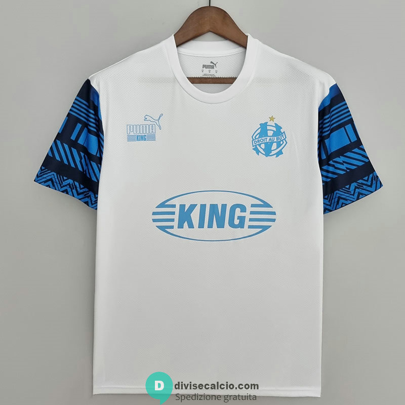 Maglia Olympique Marseille Football Heritage White 2022/2023