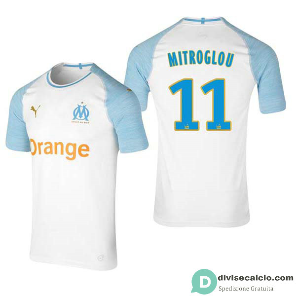 Maglia Olympique Marseille Gara Home 11#MITROGLOU 2018-2019