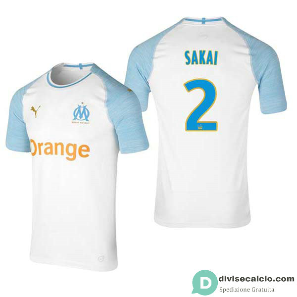 Maglia Olympique Marseille Gara Home 2#SAKAI 2018-2019