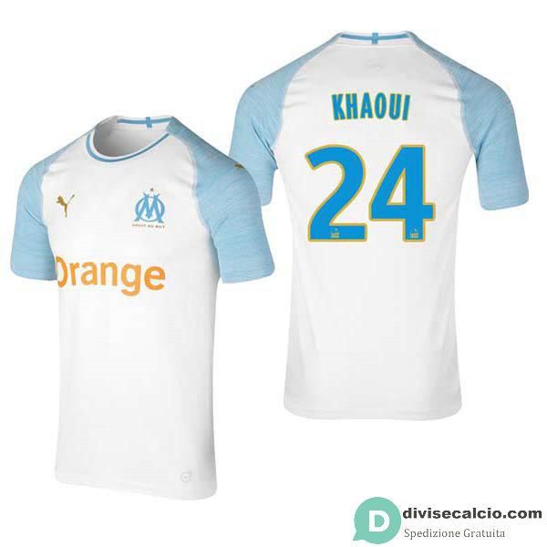 Maglia Olympique Marseille Gara Home 24#KHAOUI 2018-2019