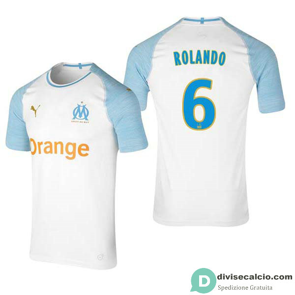 Maglia Olympique Marseille Gara Home 6#ROLANDO 2018-2019