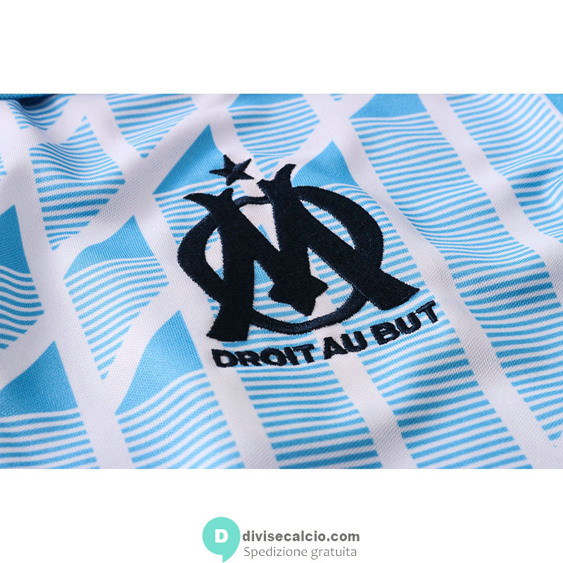 Maglia Olympique Marseille Polo Blue White 2020/2021