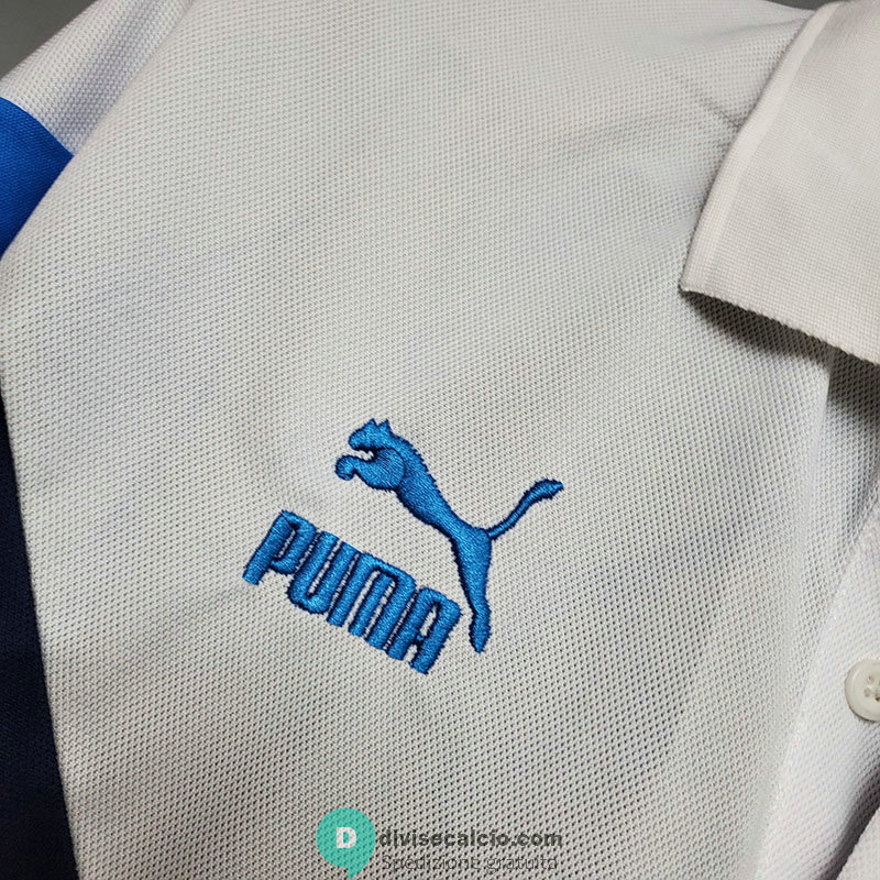 Maglia Olympique Marseille Polo White Blue 2020/2021