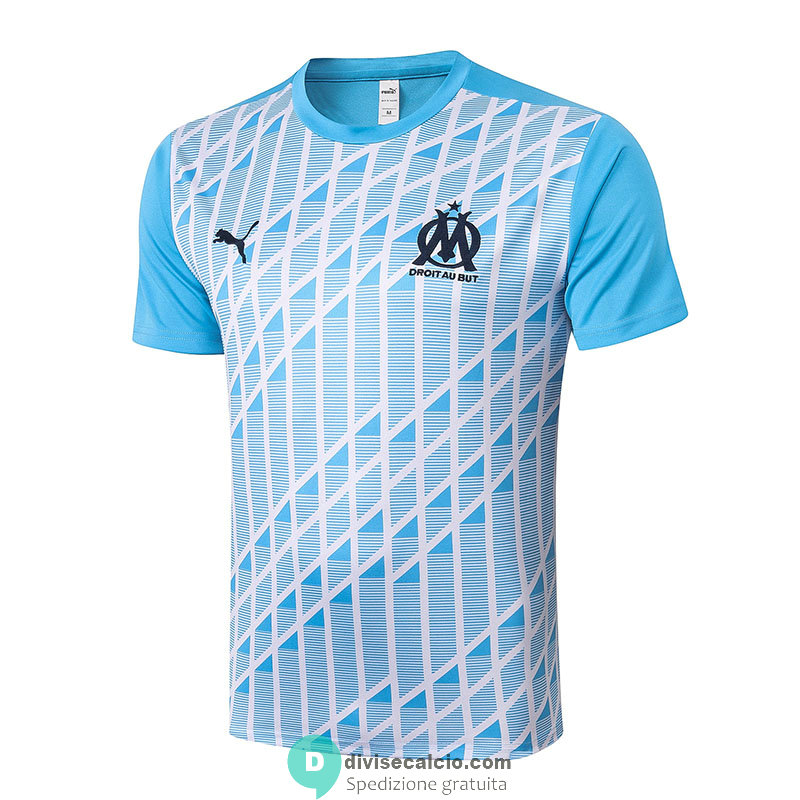 Maglia Olympique Marseille Training Blue White 2020/2021