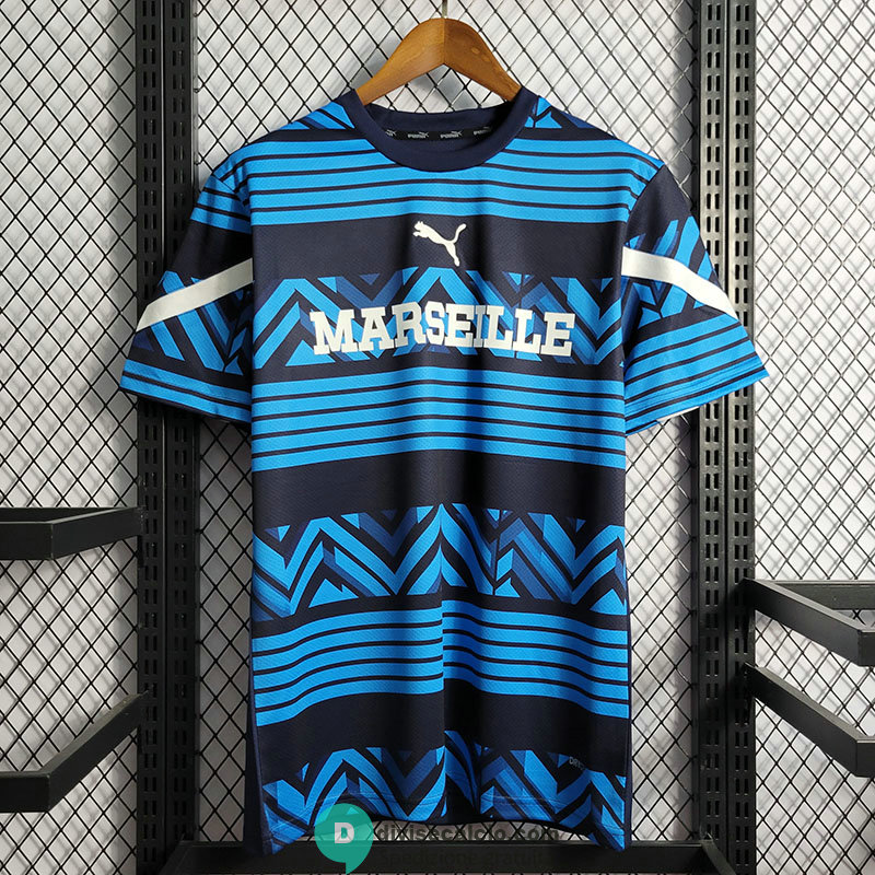 Maglia Olympique Marseille Training Suit Blue I 2022/2023