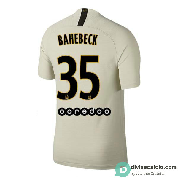 Maglia PSG Gara Away 35#BAHEBECK 2018-2019