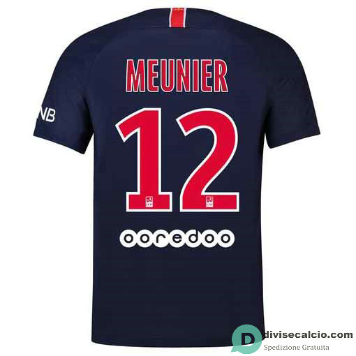 Maglia PSG Gara Home 12#MEUNIER 2018-2019