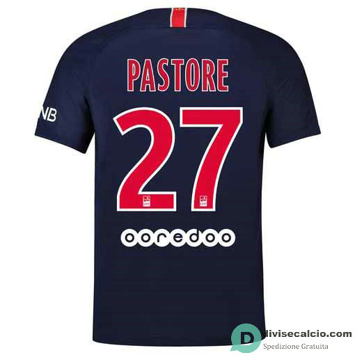 Maglia PSG Gara Home 27#PASTORE 2018-2019