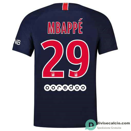 Maglia PSG Gara Home 29#MBAPPE 2018-2019