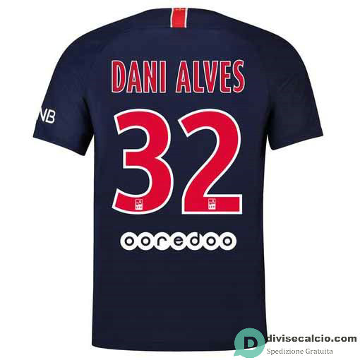 Maglia PSG Gara Home 32#DANI ALVES 2018-2019