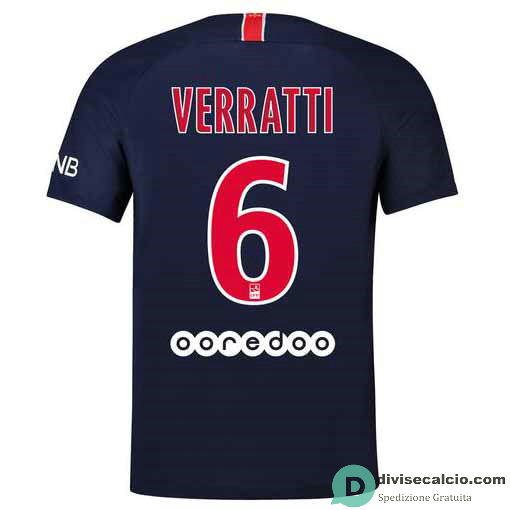 Maglia PSG Gara Home 6#VERRATTI 2018-2019