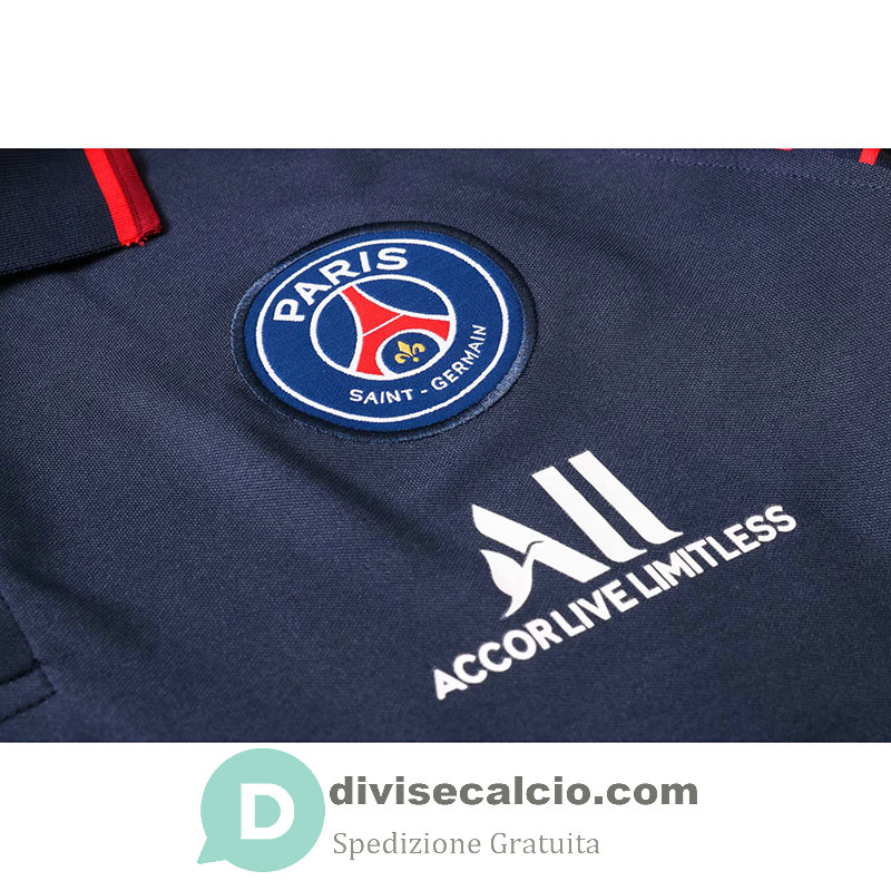 Maglia PSG Polo Navy Red 2020/2021