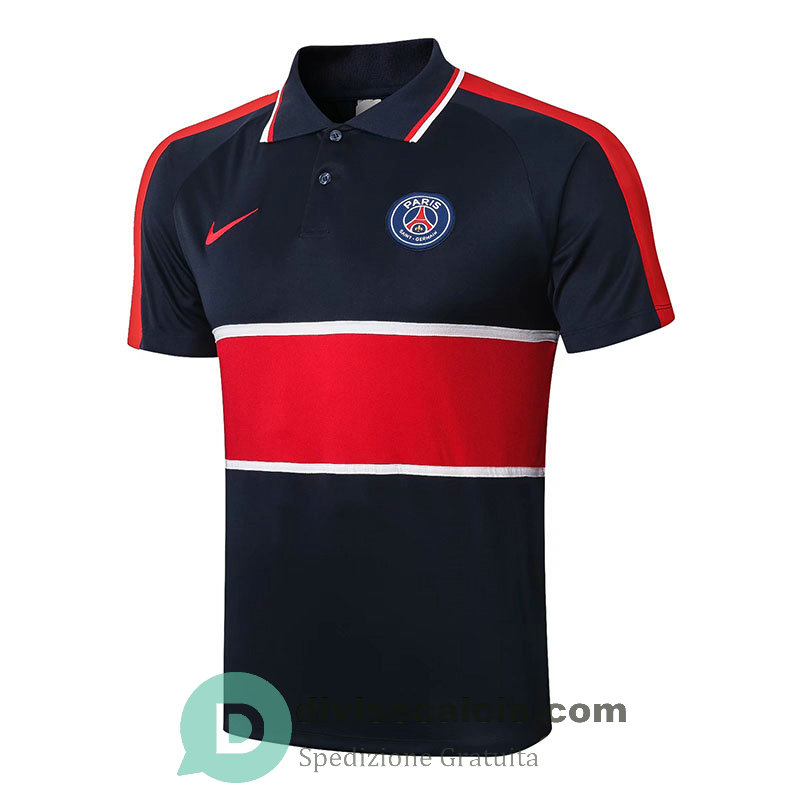 Maglia PSG Polo Red Navy 2020/2021