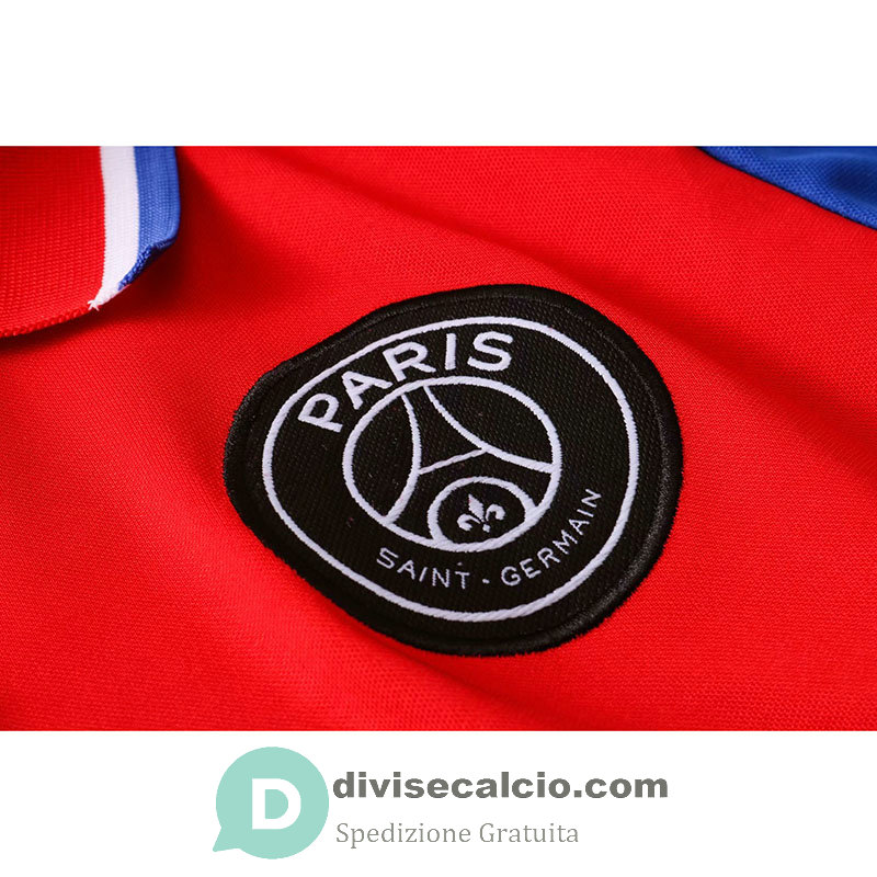 Maglia PSG Polo White Red Blue 2020/2021