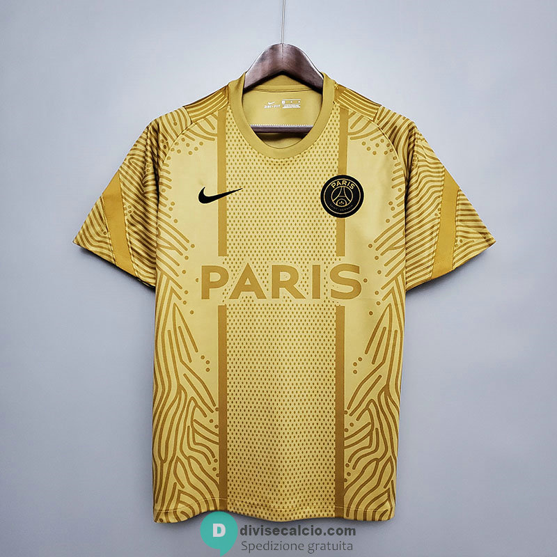 Maglia PSG Training Gold Pattern 2020/2021