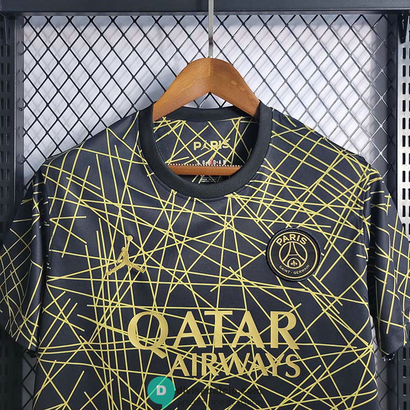 Maglia PSG Training Suit Black Gold Line 2022/2023