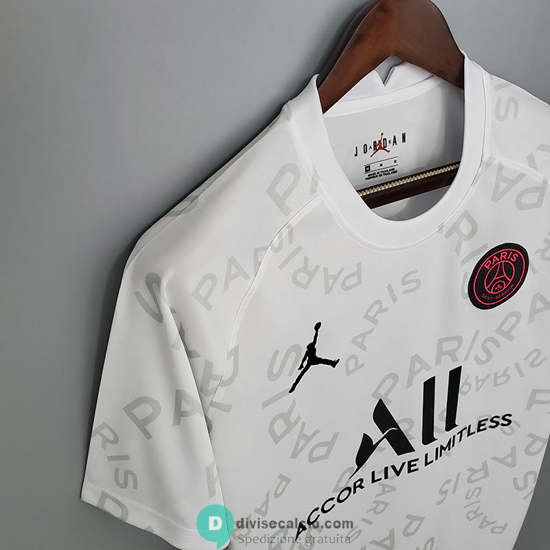 Maglia PSG x JORDAN Training White Paris 2021/2022