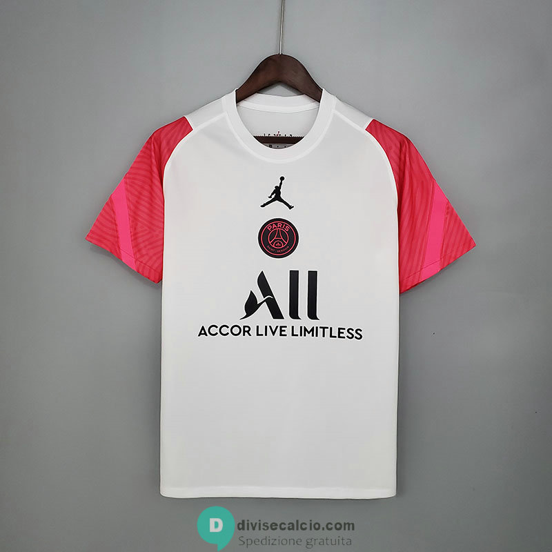 Maglia PSG x JORDAN Training White Pink 2021/2022