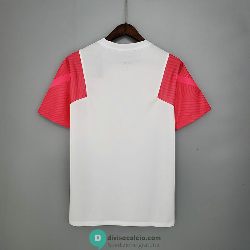 Maglia PSG x JORDAN Training White Pink 2021/2022